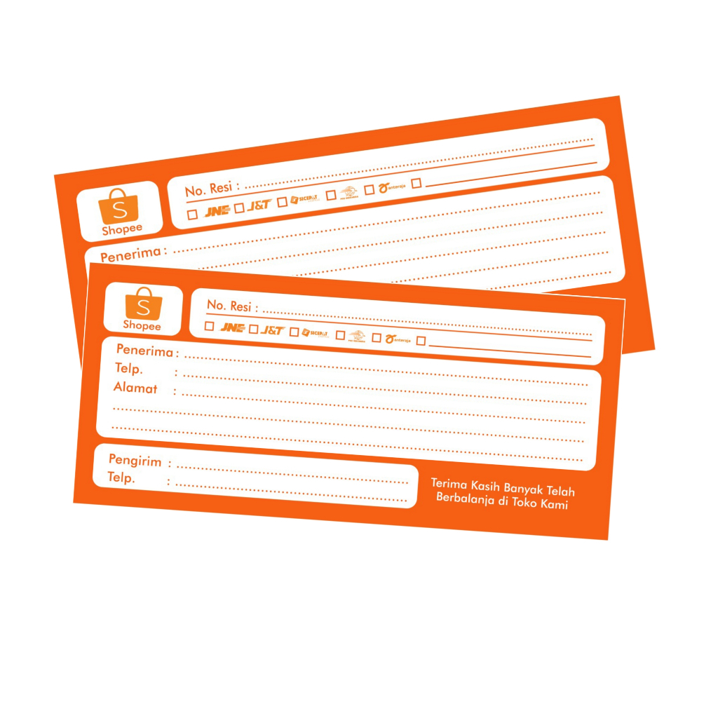 

Label pengiriman online shop khusus shopee/label pengiriman shopee murah