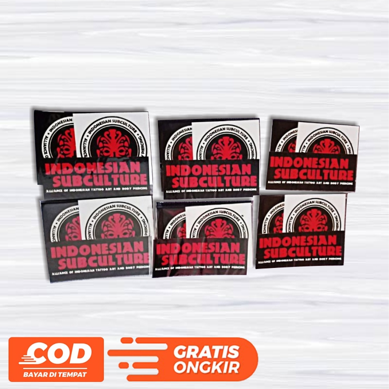Stiker INDONESIAN SUBCULTURE/Stiker punk Indonesian Subculture 3pcs