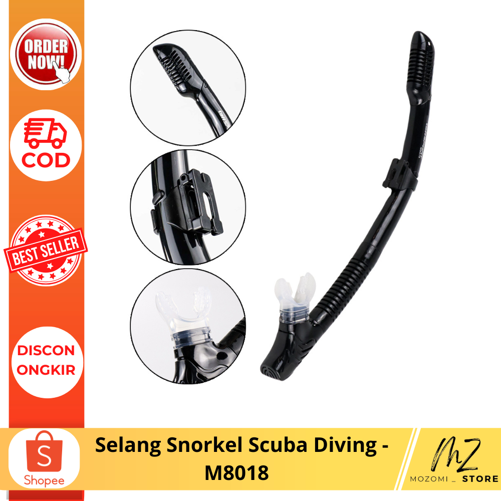 Selang Snorkel Scuba Diving - M8018  /aksesoris alat renang / perlengkapan renang / alat diving