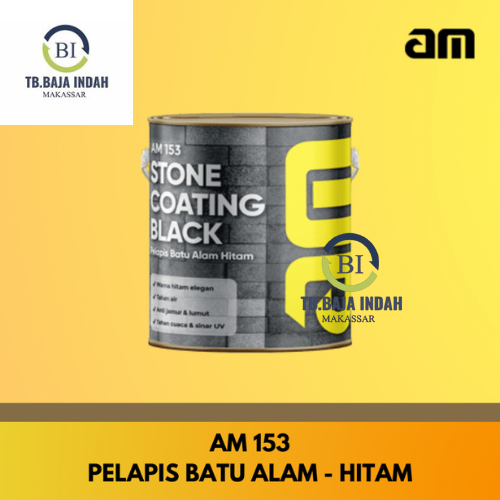 Cat Pelapis Batu Alam HITAM / Coating Batu Alam HITAM AM 153 1Liter