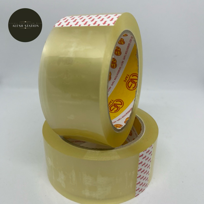 

Plakban packing / lakban packing Bening Clear NG Tape panjang 90 yard