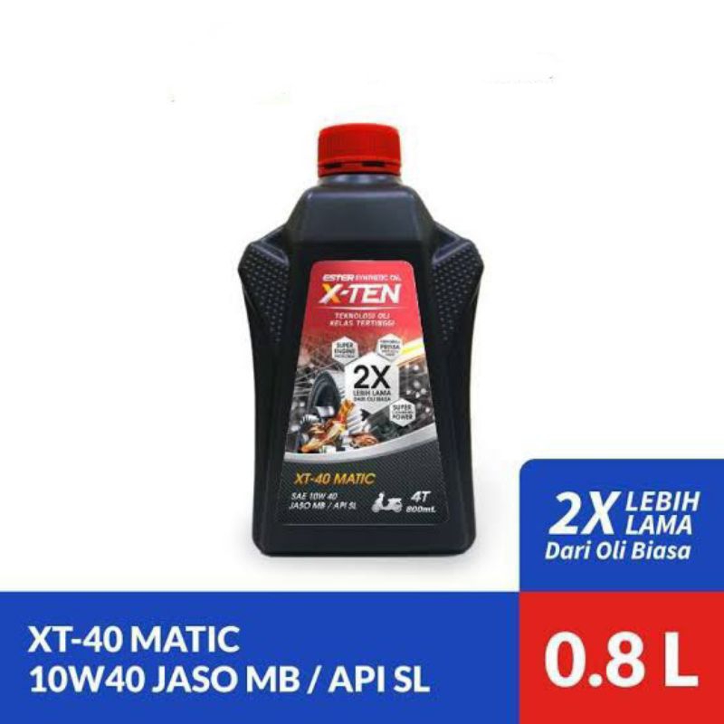 Oli Xten 10W40 800ml 0.8L Matic Yamaha Aerox Fino Mio Xride