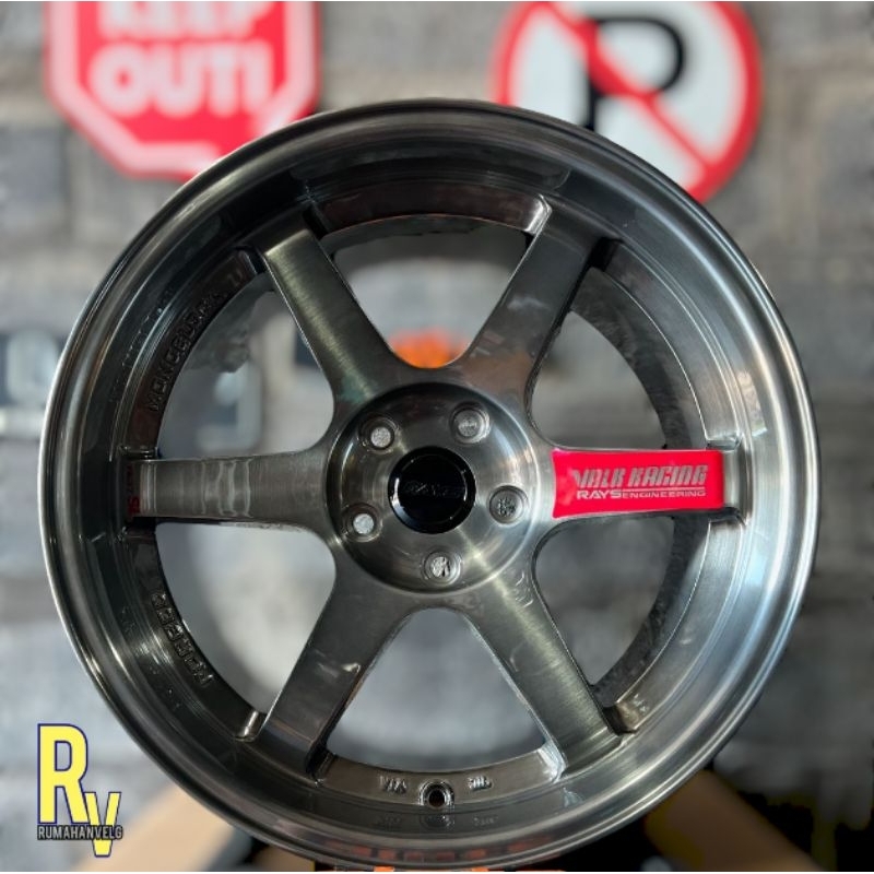 harga velg mobil racing R18 TE37 SL LEBAR 9,5 ET 25 velg mobil ring 18 velg racing mobil import ring