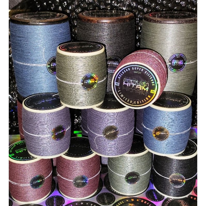 Gelasan MATOT PERLONG hitam SIZE 0.18 tekstur kasar dan sasak padi merang