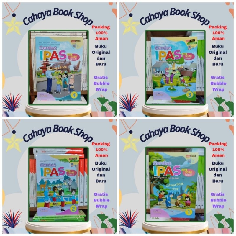 Buku Cerdas IPAS Kelas 3,4,5,6 SD Kurikulum Merdeka Pustaka Mulia