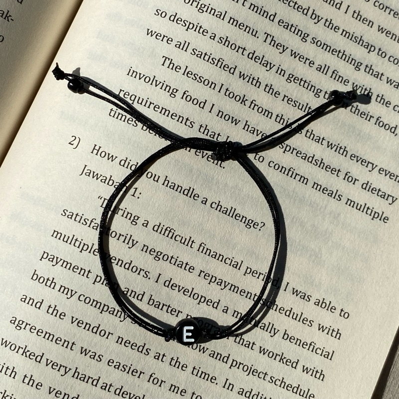 GELANG TALI INISIAL/ GELANG COUPLE/ GELANG TALI COUPLE INISIAL