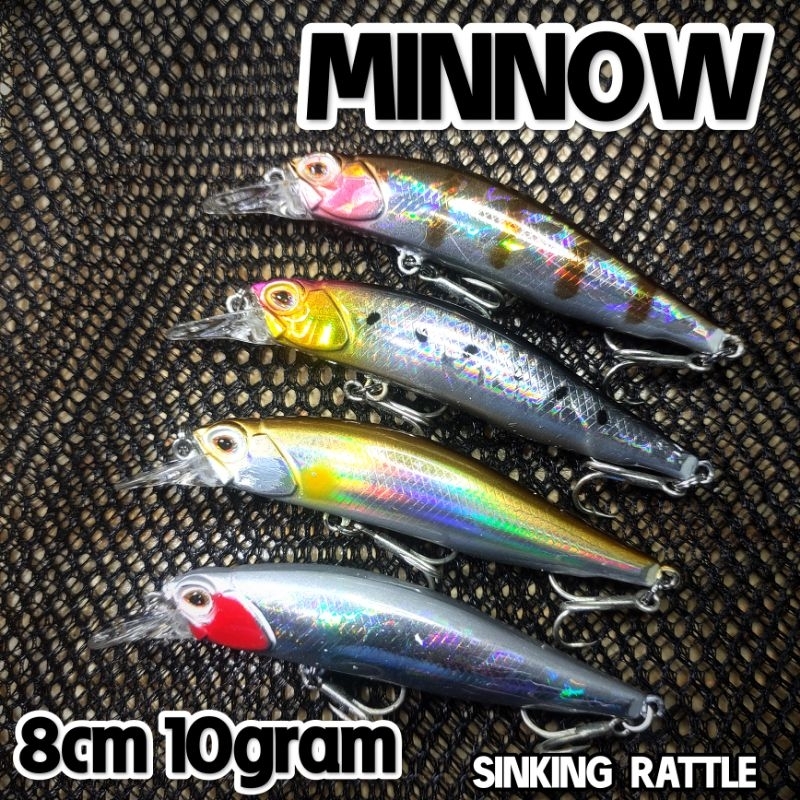 MINNOW SINKING 8cm 10gram umpan casting