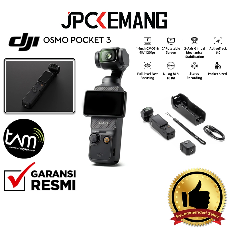DJI Osmo Pocket 3 Action Camera DJI Pocket 3 Garansi Resmi