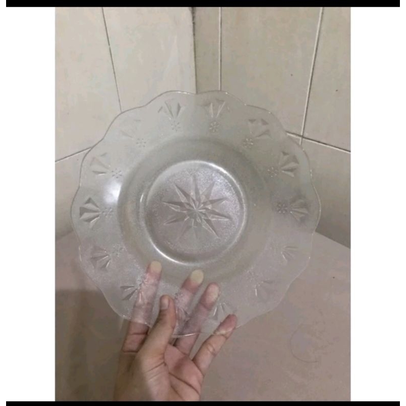 PIRING KACA BENING DIAMETER 22-23 JUMBO TEBAL 1 LUSIN