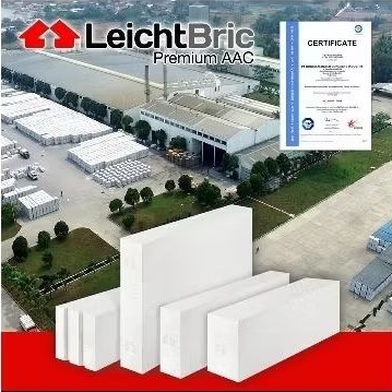 Batu bata ringan hebel AAC technology Jerman Broco LeichBric Primium Hable 20x60 cm 1 m3 FREE ONGKIR