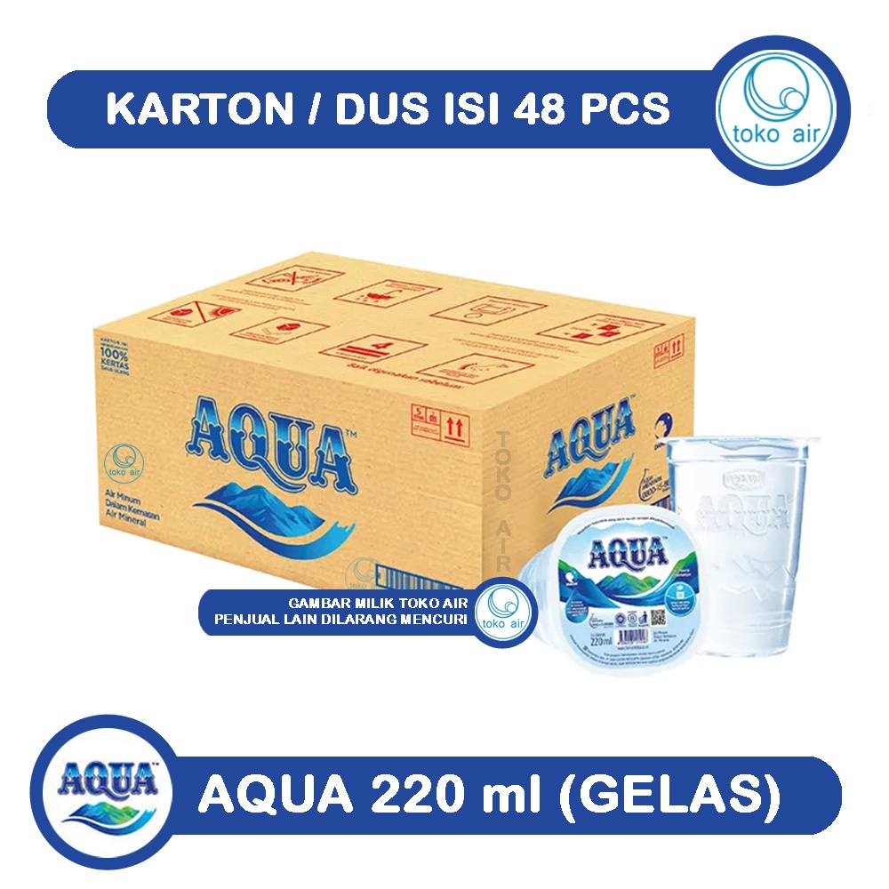 

Aqua 220 ml Gelas - Air Mineral