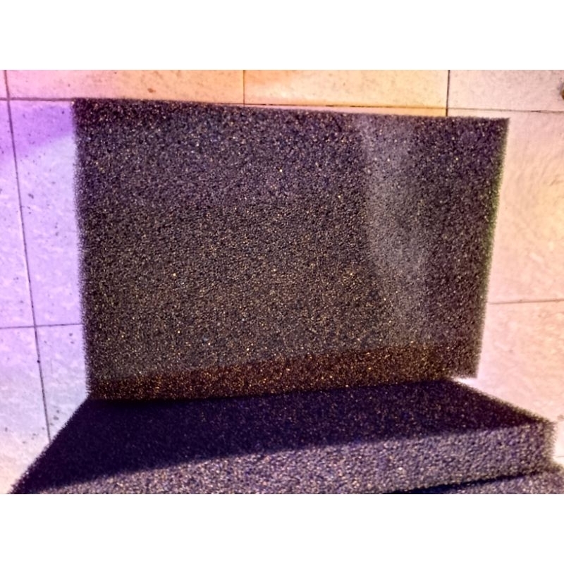 Bio Spon Lembaran Tebal 5cm / 3cm Spon foam hitam media filter aquarium kolam