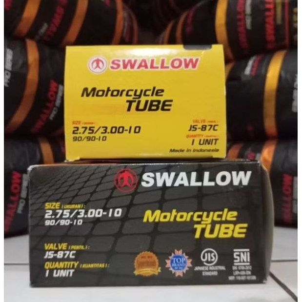 Ban Dalam SWALLOW 275/300-10 (90/90-10) Untuk Ban Motor Vespa, Motor Mini Trail dan Motor Listrik