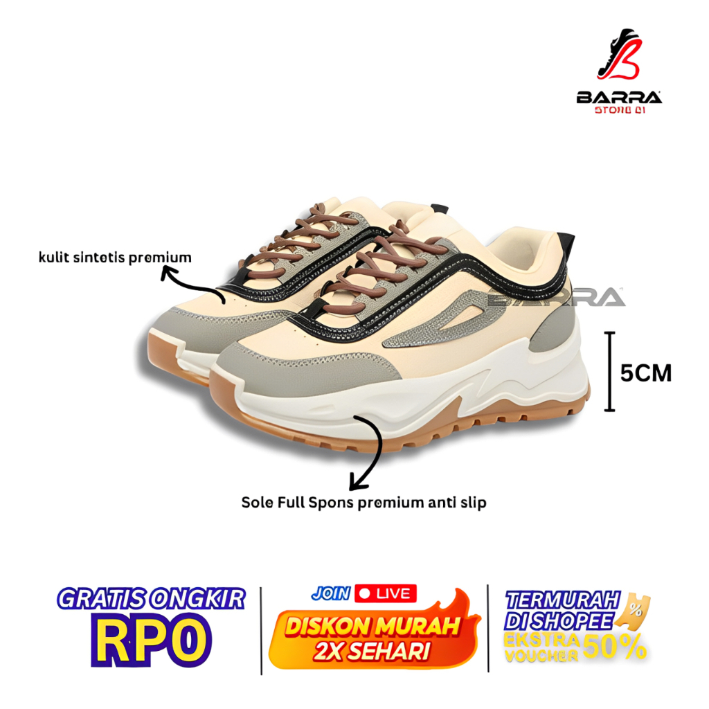 Sepatu Korea Wanita Kpop 2023 / Sepatu Wanita Terbaru / Sneakers Korean Style Casual / Sepatu Putih 