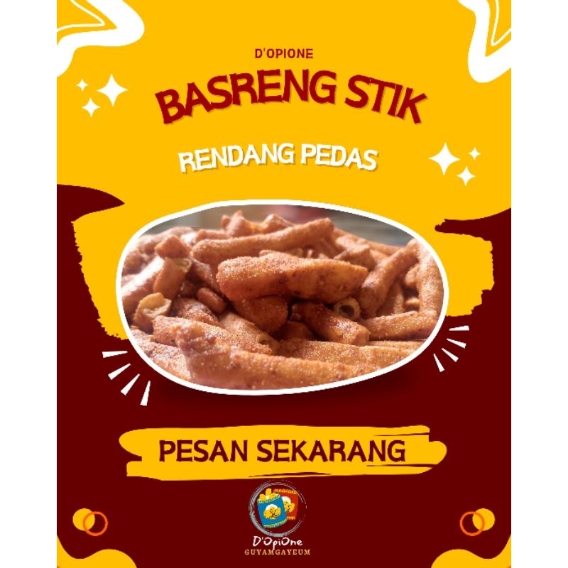 

D'OpiOne VIRALLL!!! BASRENG STIK / BASO GORENG STIK PEDAS RASA RENDANG 250 GRAM TERENAK!!!! TERBANYAK !!! TERMURAH!!!