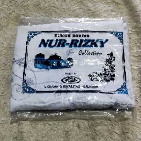Mukena NUR-RIZKY Rukuh Bordir Putih