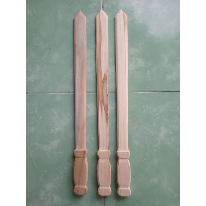 PEDANG PANJANG POLOS-PEDANG KAYU_ PERISAI PEDANG_PRISAI KAYU