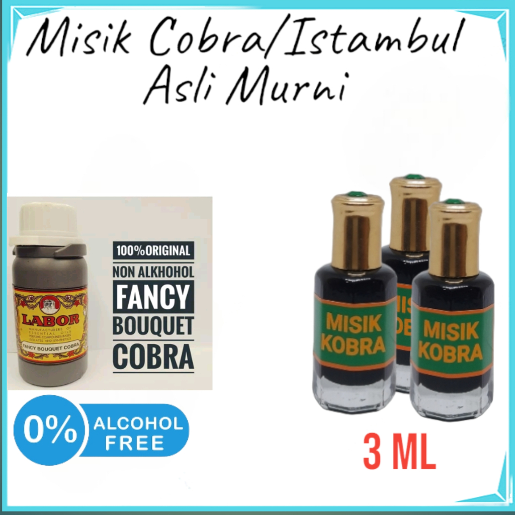Parfum Sholat Misk Cobra Misik Istambul Fancy Bouquet 3ml