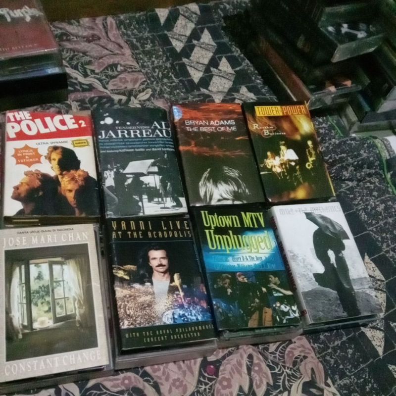 Cuci stok barat kaset pita jazz pop dll