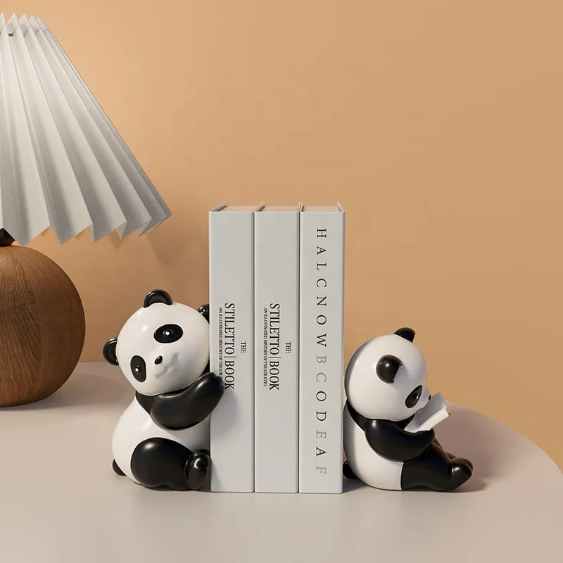 

Panda Bookends/ book end divider/ pembatas buku home decor unik mewah
