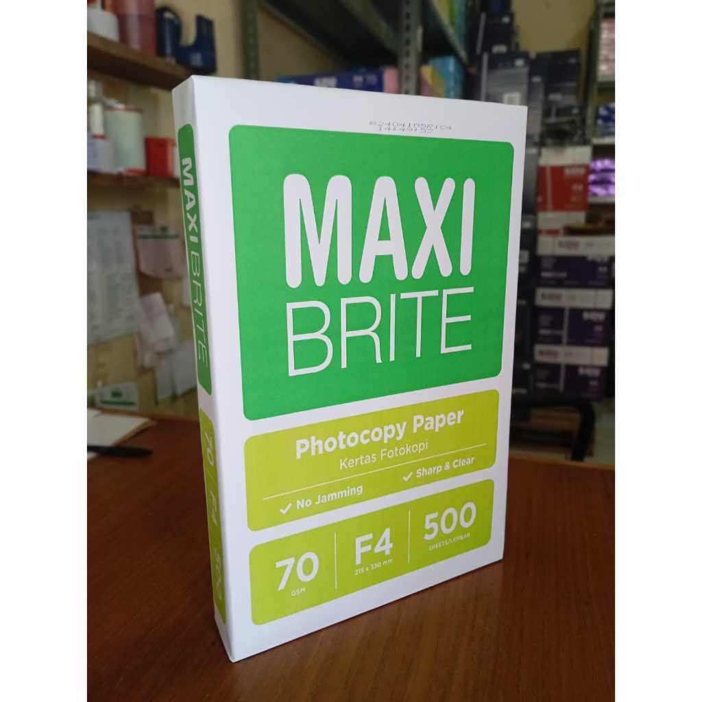 

Kertas HVS F4 70 Gsm MAXI BRITE 1 Rim (500 Lembar)
