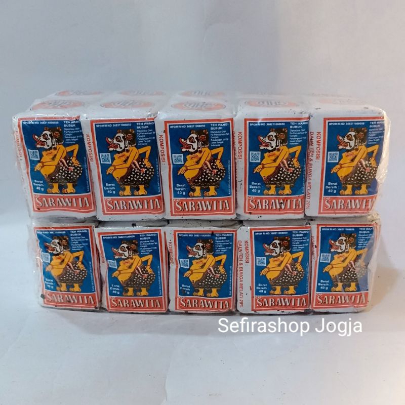 

Teh Sarawita Biru 1 Slop (10 bungkus x 40 gr) /Teh Tubruk Wangi Angkringan