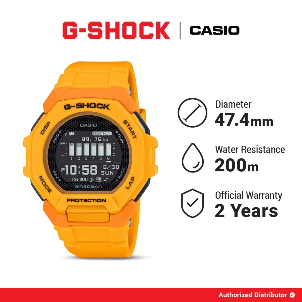 G-Shock Jam Tangan Pria GBD-300-9DR Digital Orange Gshock Original