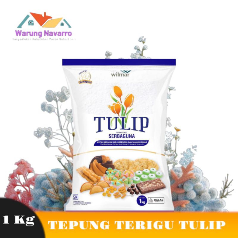 

Tepung terigu tulip protein rendah 1 kg