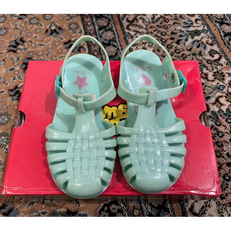 preloved jelly shoes anak zippy insole 15cm