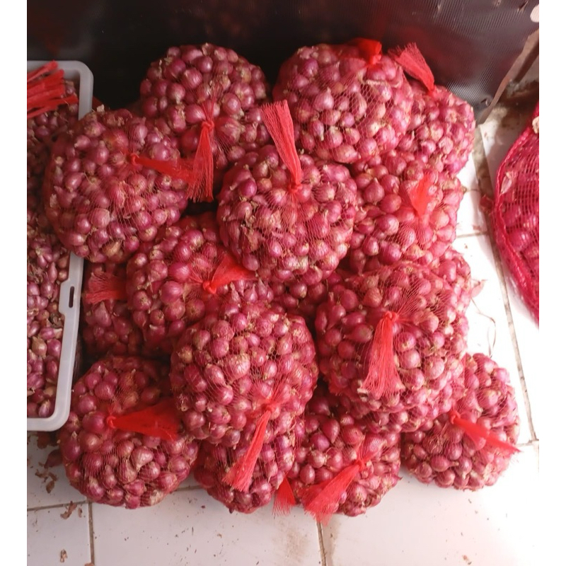 

PROMO! Bawang Merah BREBES Asli ukuran Tanggung campur besar