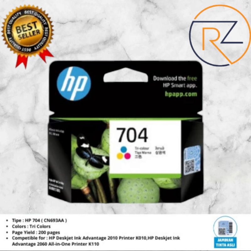 Tinta Cartridge HP 704 Tricolour Original