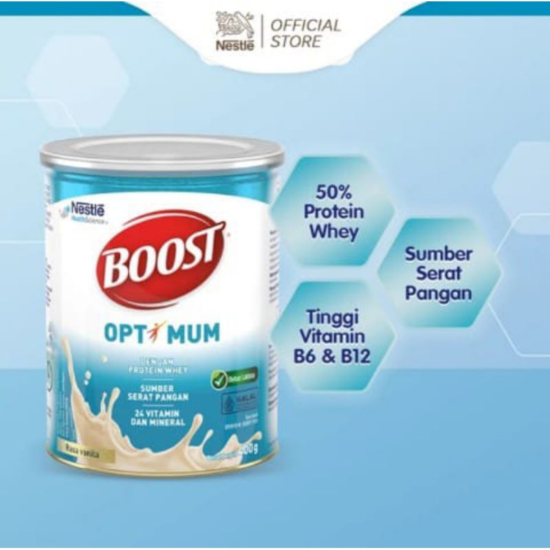 

Harga Terbaik Nestle Boost Optimum kemasan 400 gr Exp Maret 2027