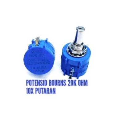 potensio bourns multiturn 10 putaran 20K OHM