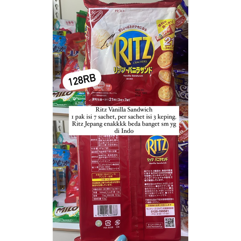 

RITZ VANILLA Crackers Japan snack Jepang