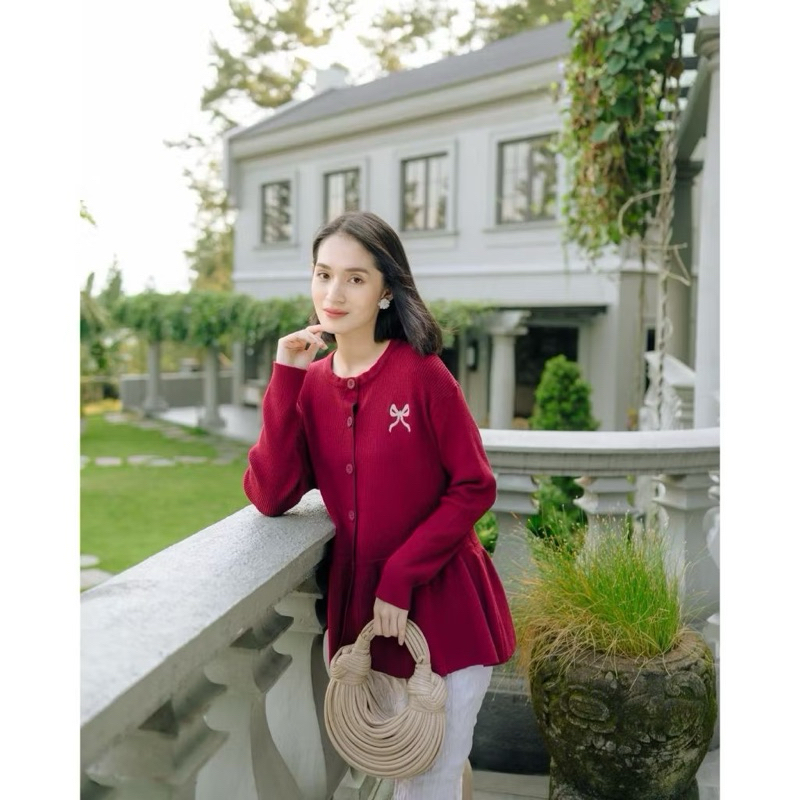 peplum cardigan haideeorlin