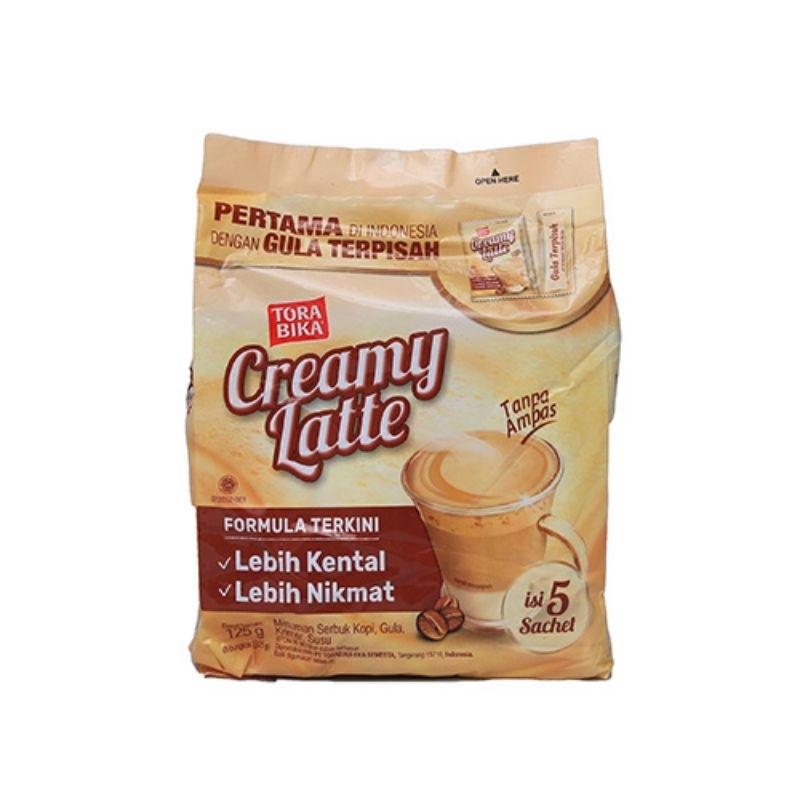 Torabika creamy latte kemasan isi 5 pcs