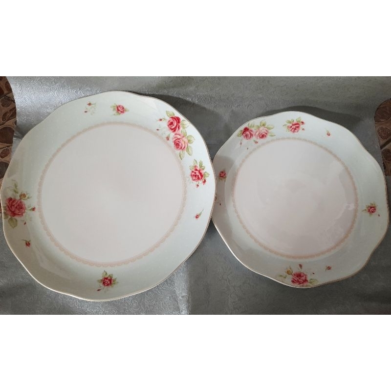 PROMO CUCI GUDANG Piring Kue Besar The Rose St.James