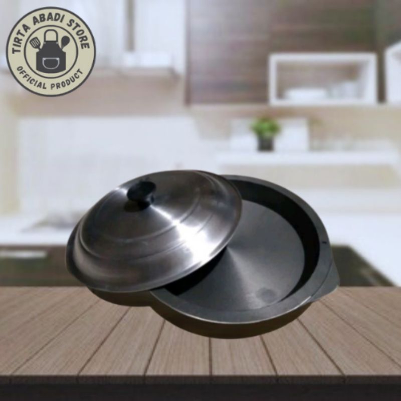 PROMO LOYANG CETAKAN MARTABAK MANIS PLUS TUTUP 22 24 26 CM / CETAKAN MARTABAK BANGKA BAJA COR TEBAL