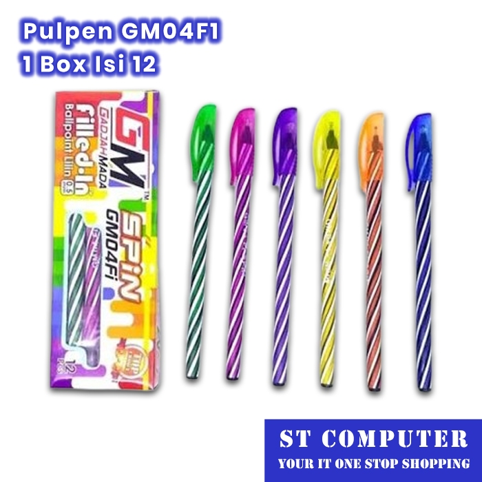 

Pulpen Ballpoint GM04F1 1 Box Isi 12