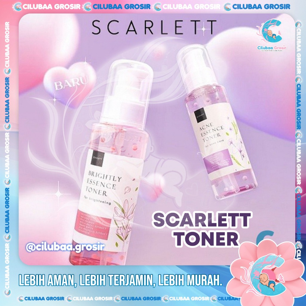 Scarlett Whitening Acne Essence Toner / Scarlett Whitening bright Essence Toner 100ml Original