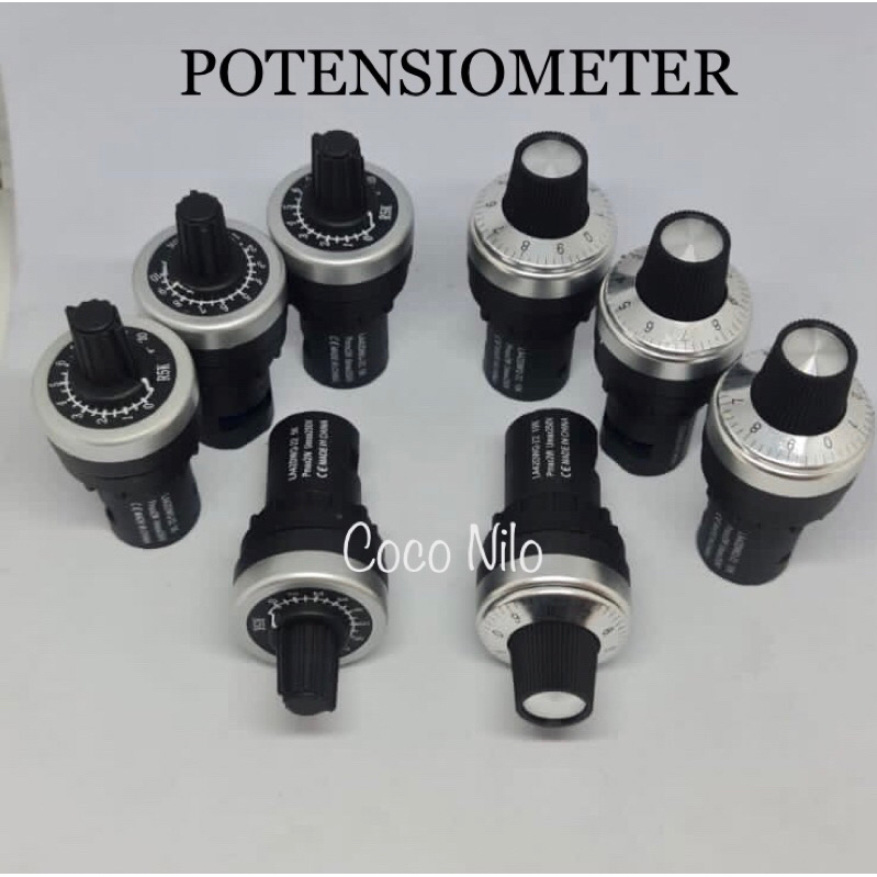 Potensiometer Potensiometer 22mm Panel Potensio Knob Potensiometer