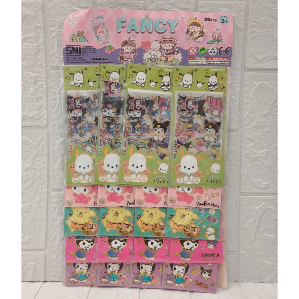 

Sticker Sanrio / Sticker Timbul Sanrio 2D