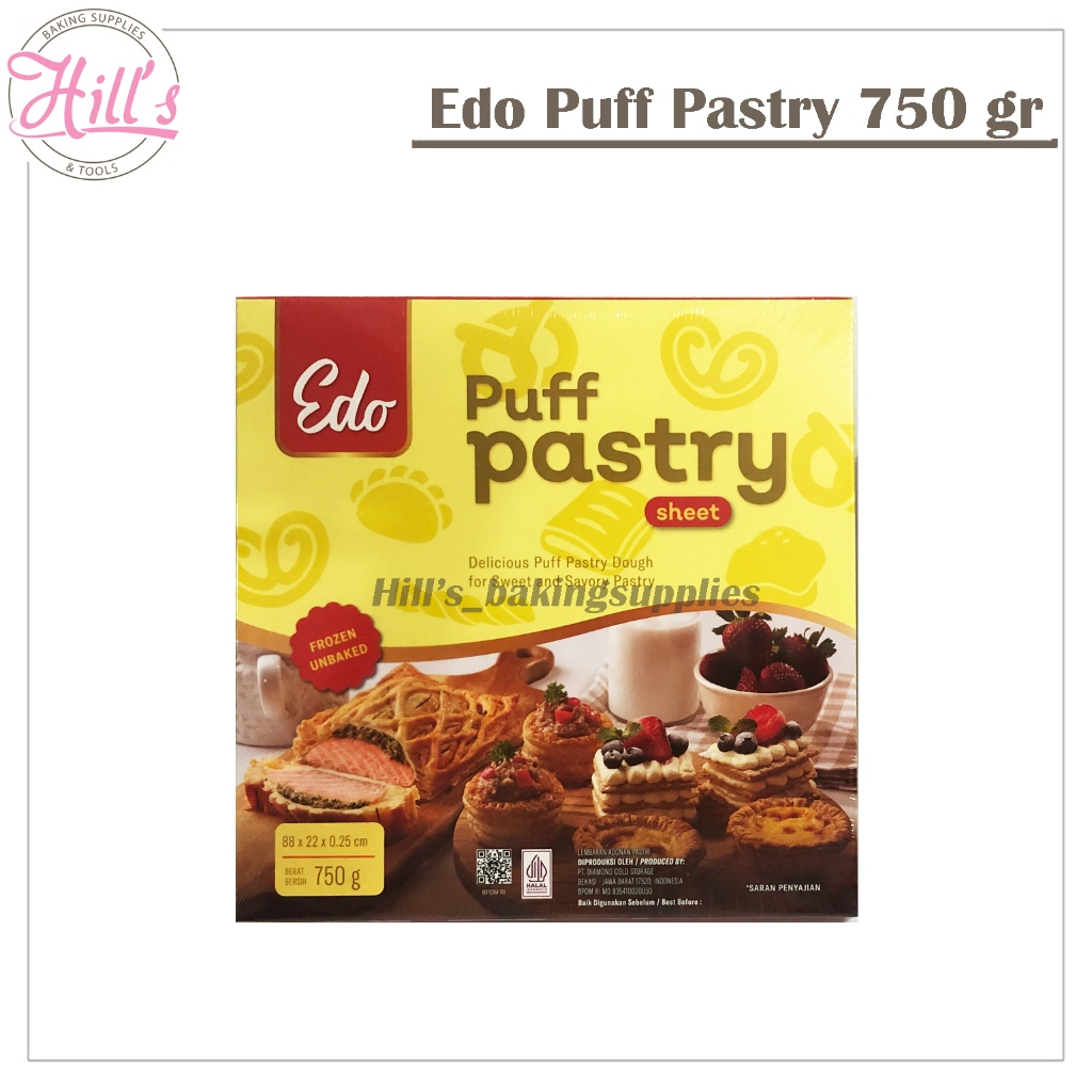 

EDO PUFF PASTRY SHEET 750gr / KULIT PASTRY / LEMBARAN ADONAN PASTRY