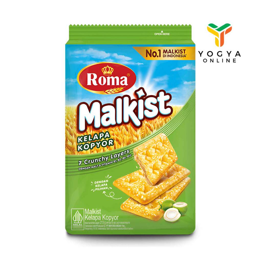 

Roma Malkist Kelapa Kopyor 200g