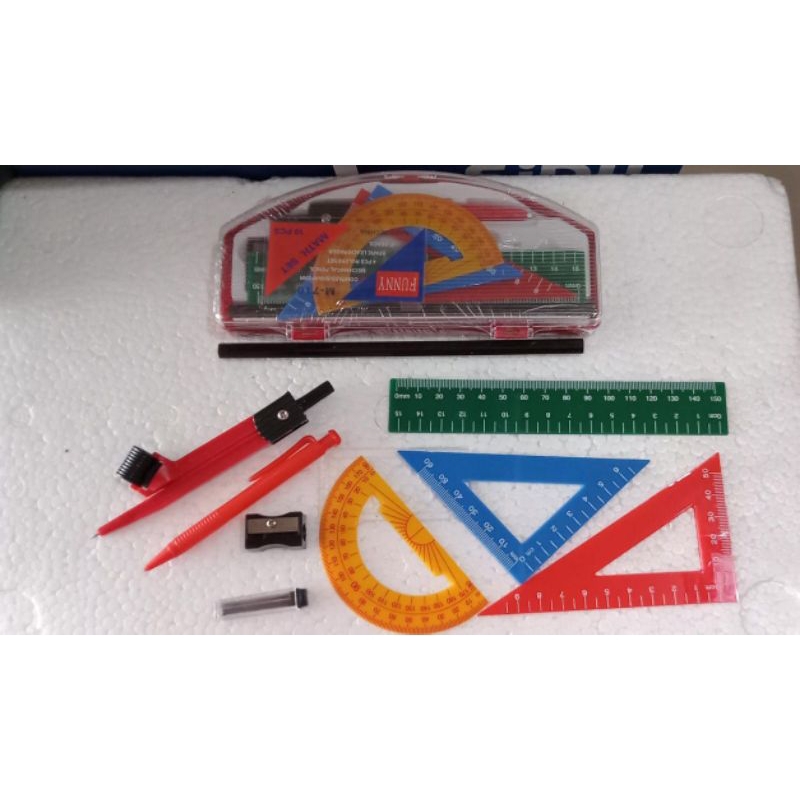 

(1set) Jangka set Funny Kingco/compass set/ penggaris dan jangka
