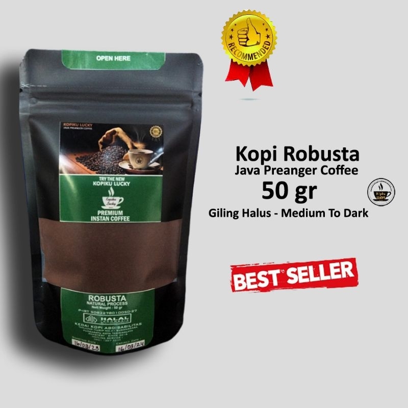 

Robusta Bubuk 50 gr Garut Medium To Dark Roast