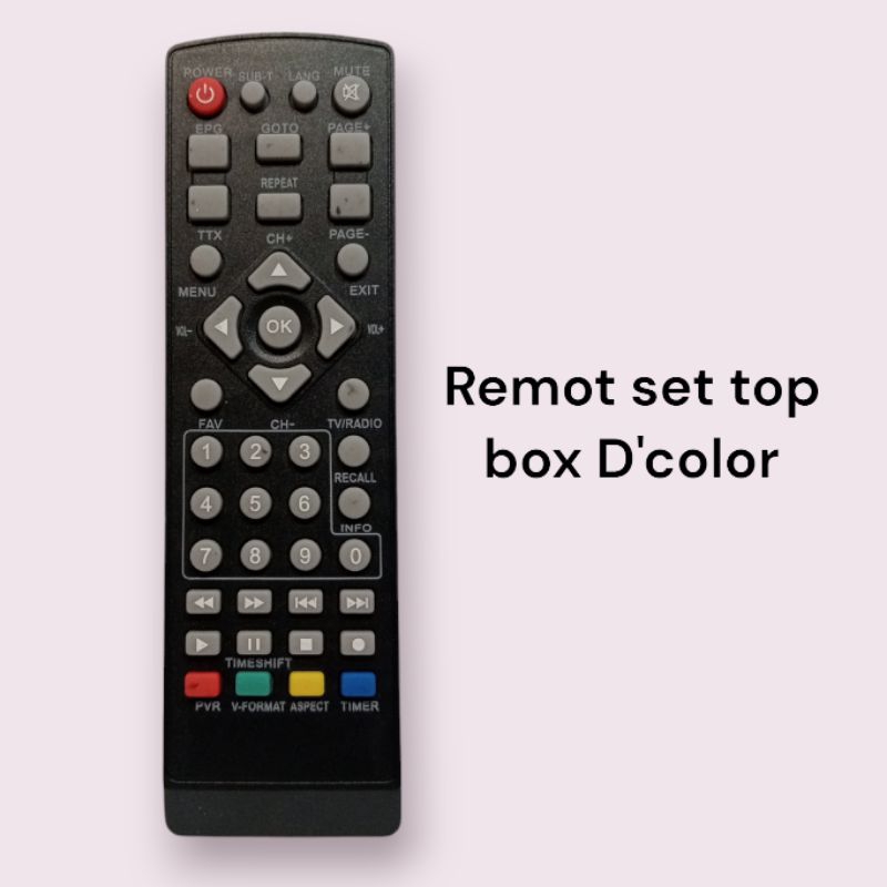 REMOT SET TOP BOX D'COLOR REMOT STB D'COLOR