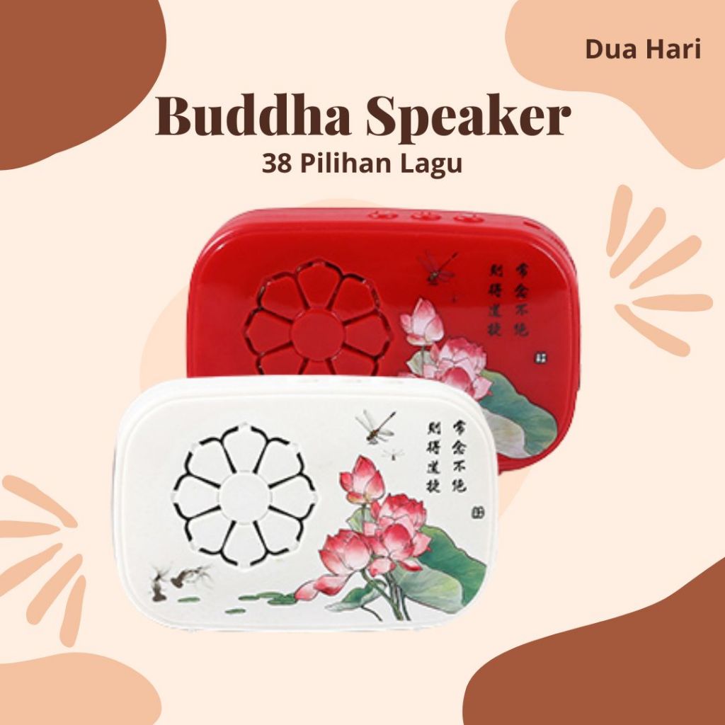 38 Lagu Speaker Mini Hang Portabel Buddha MP3 Mesin Budha Speaker Budha Chantting Player