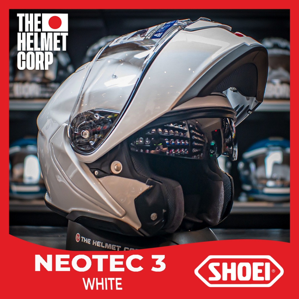 SHOEI NEOTEC 3 WHITE MODULAR HELM NEOTEC 3