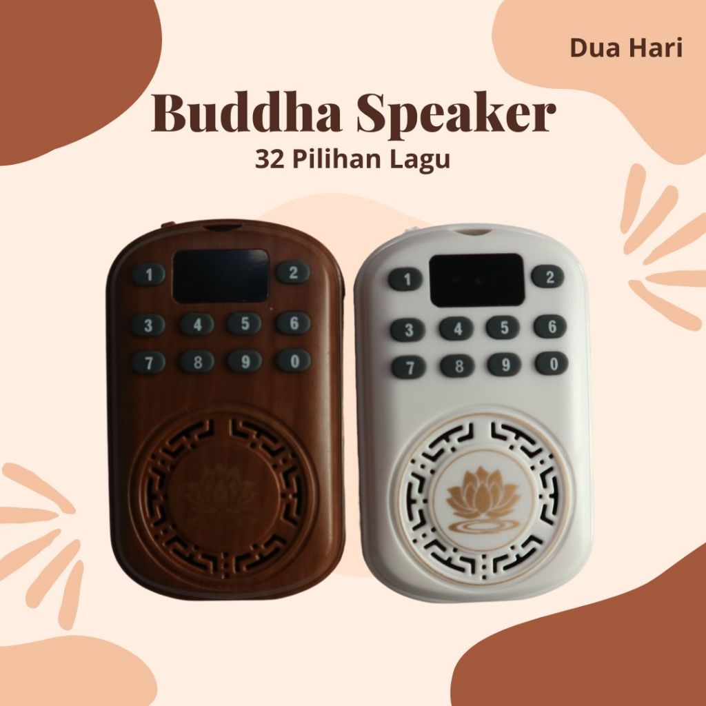 Mini Speaker Portabel Buddha MP3 Mesin Budha Speaker Budha Chantting Player 32 Lagu